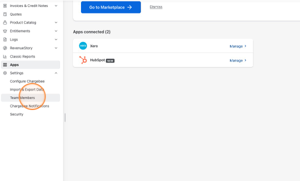 2. Click Team Members