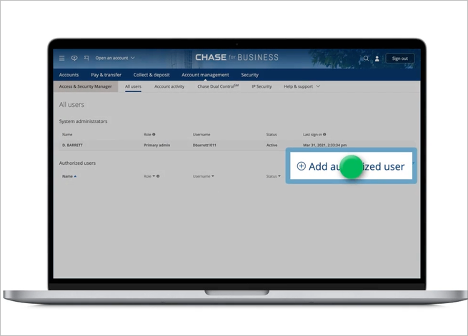 Add Authorized User to Chase | Accounting Prose